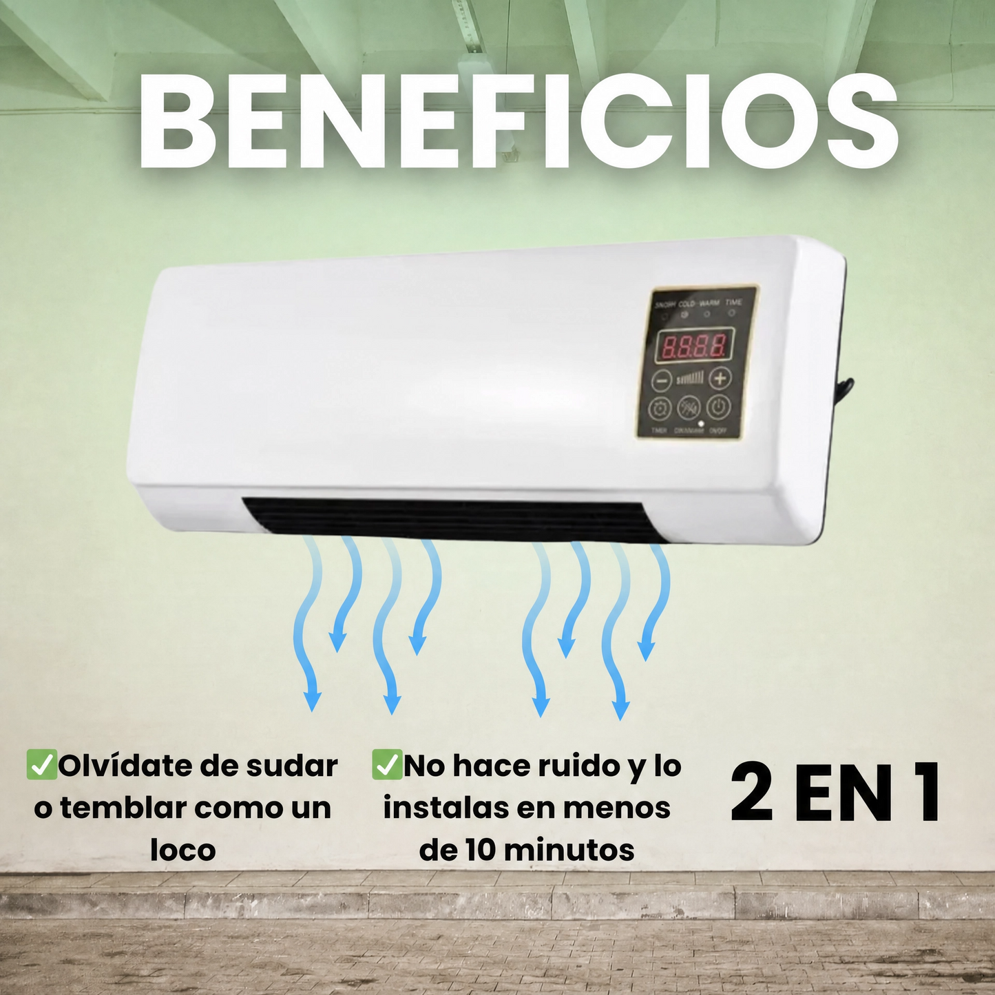 Aire acondicionado 2 en 1 venttori- Se enfria y calienta en 3 segundos