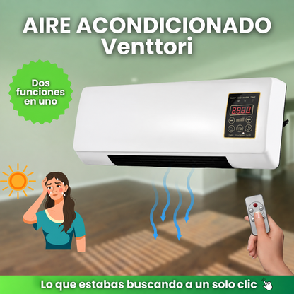 Aire acondicionado 2 en 1 venttori- Se enfria y calienta en 3 segundos